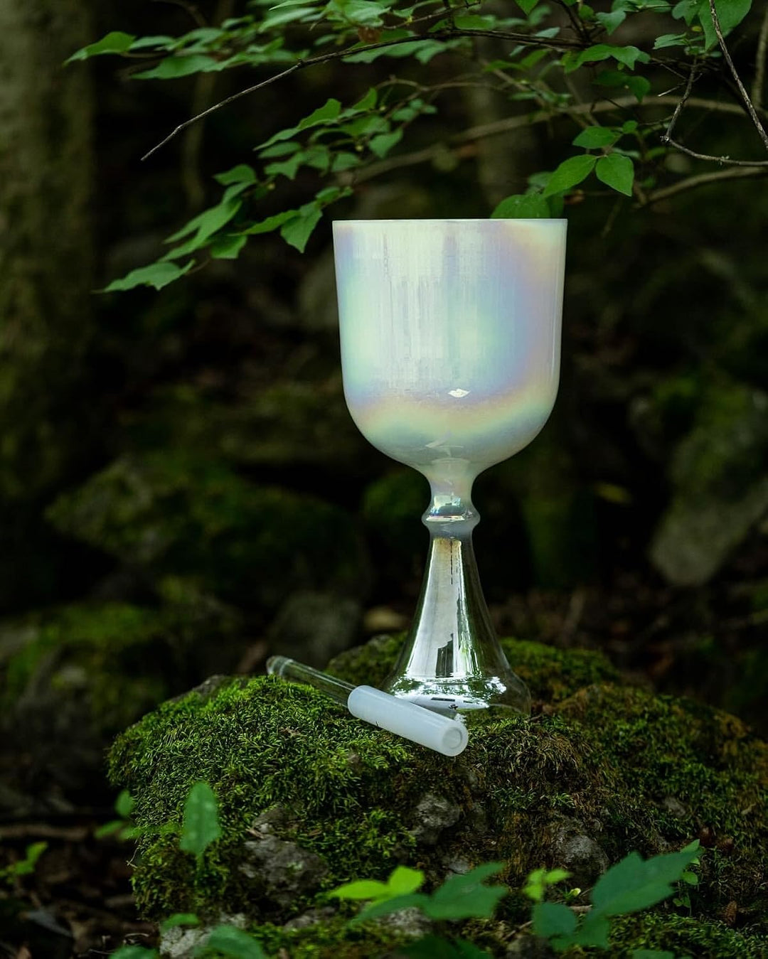 Sonic Energy leichtgewichtiger 6,75" Kristallklangkelch – 440 Hz, Ton C4, Wurzelchakra – Für Meditat