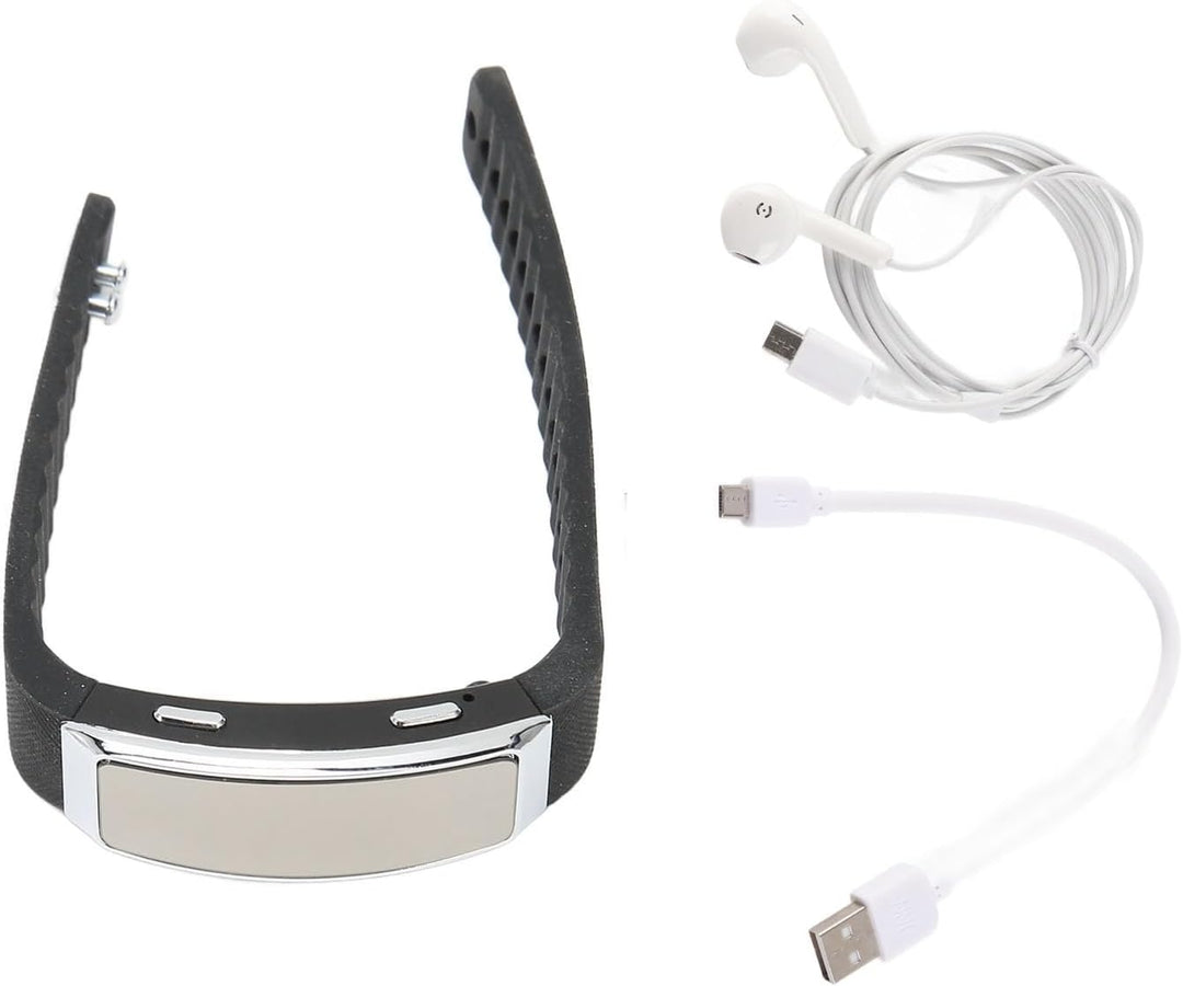 Diktiergerät-Uhr mit Rauschunterdrückung, Sprachaktivierung und Musik-Player, Tragbares Rekorder-Arm