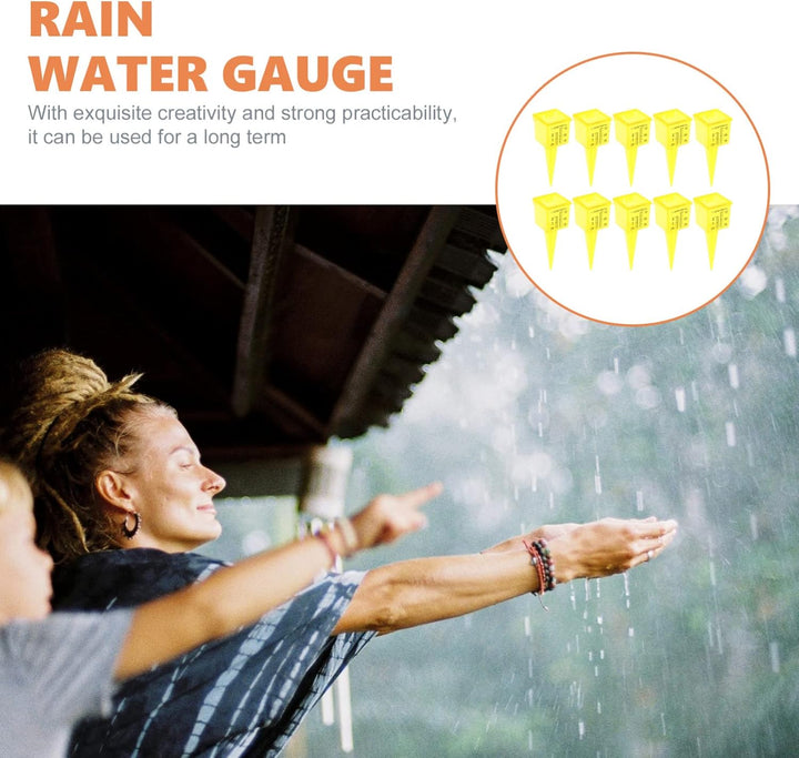 Kisangel 10er-Set – 1 5 Zoll Regenmesser – Regenmesser für Genaue Niederschlagsmessung – Wassermesse