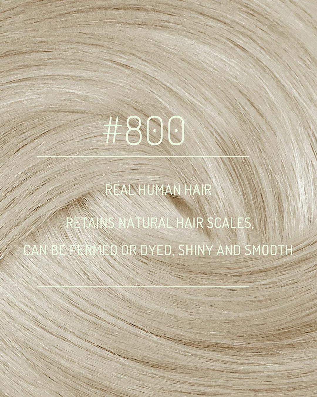 RUNATURE Clip in Extensions 45cm Blond Clip Extensions Echthaar Weisse Blondine Remy Extensions Clip