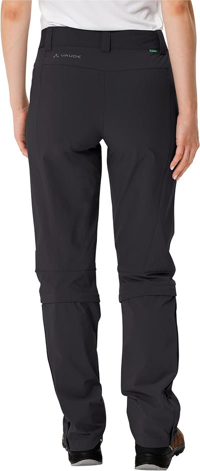 Vaude Damen Hose Women's Farley Stretch Capri T-Zip Pants Iii 34 Schwarz, 34 Schwarz