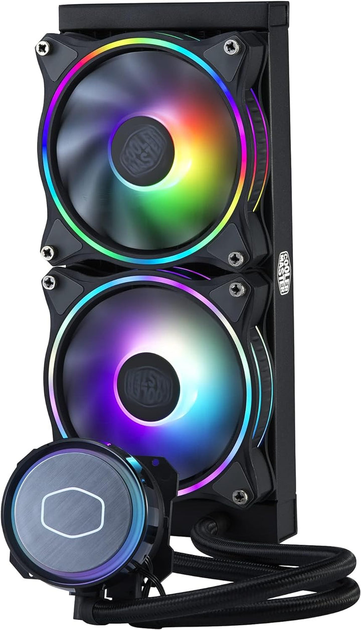 Cooler Master MasterLiquid ML240 Illusion CPU-Flüssigkeitskühler – AIO-Wasserkühlungssystem, Pumpe d