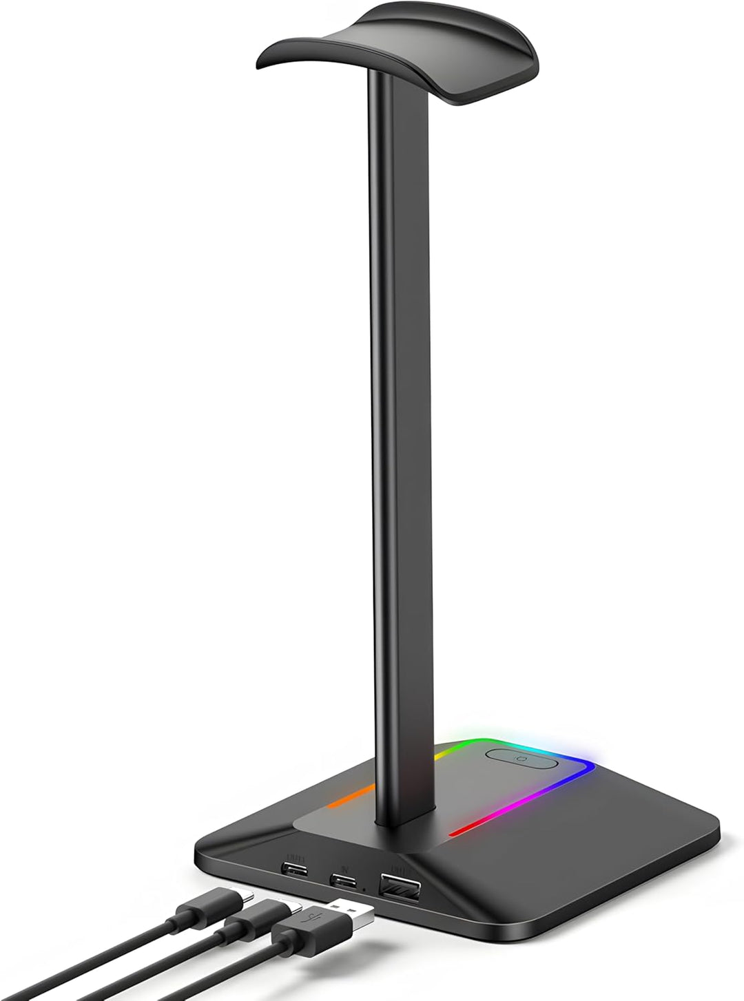 Retoo Headset Halterung Kopfhörer Ständer RGB Universal HUB USB Halter für Over Ear Kopfhörer Gaming