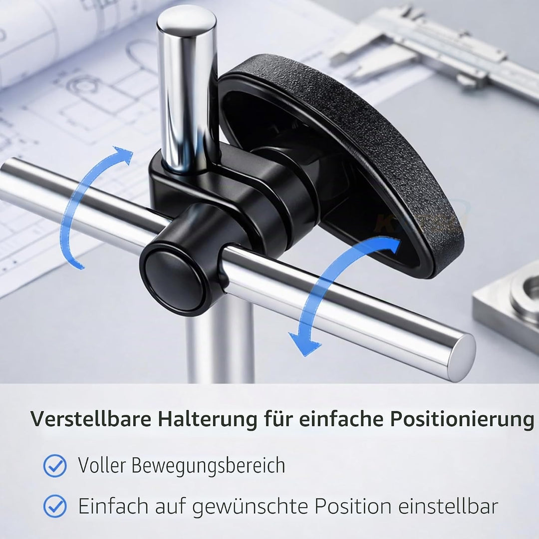 KATSU Tools Messuhr DTI 0-10mm Mit Magnetfuss 40111963 Kartonschachtel, Kartonschachtel