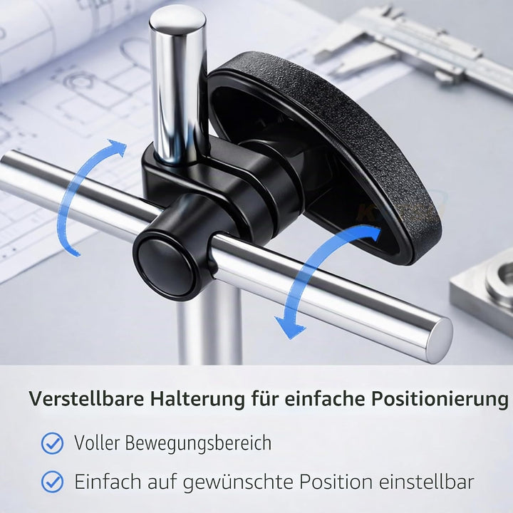 KATSU Tools Messuhr DTI 0-10mm Mit Magnetfuss 40111963 Kartonschachtel, Kartonschachtel