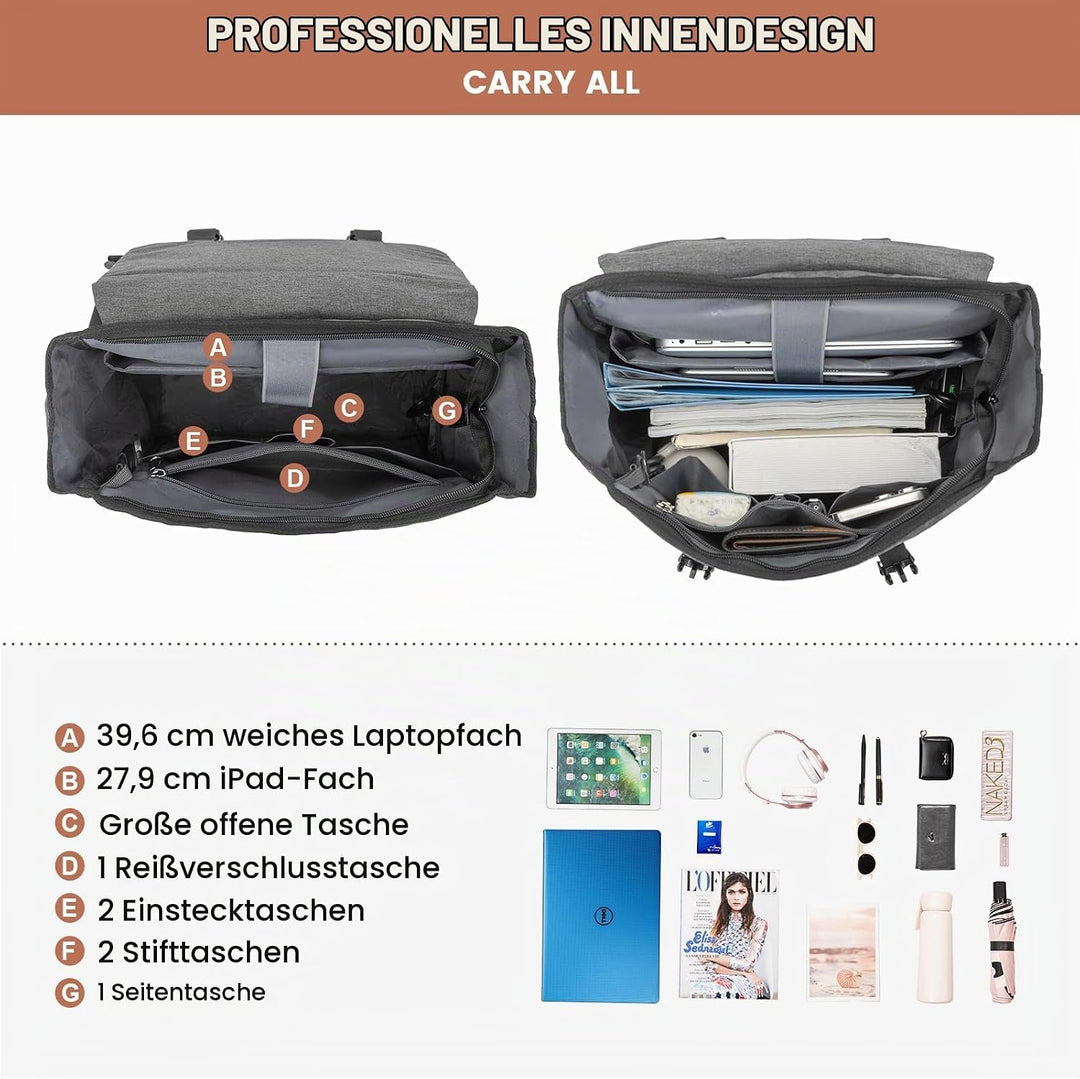 LOVEVOOK Rucksack Damen Herren 15.6 Zoll Laptop Schulrucksack Teenager Schulranzen Mädchen Jungen Ba