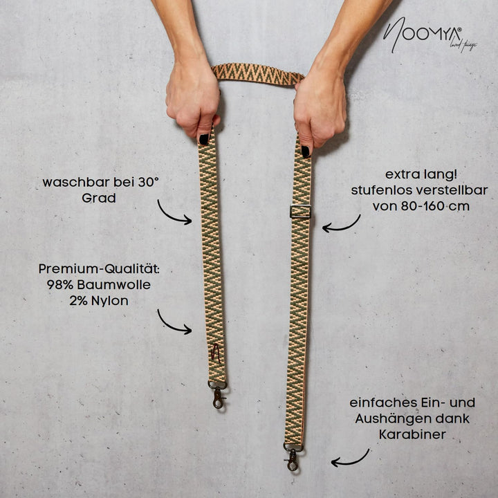 NOOMYA® Handykette Thyme to Shine | Baumwolle | Wechselband zum Umhängen ohne Hülle | universal für