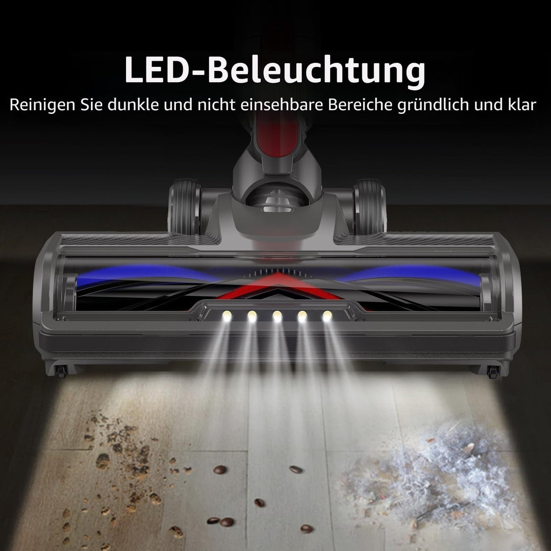 Bürste Zubehör Kompatibel mit Dyson V7 V8 V10 V11 V15 Staubsaugern Bodenbürste mit Frontlichter Desi