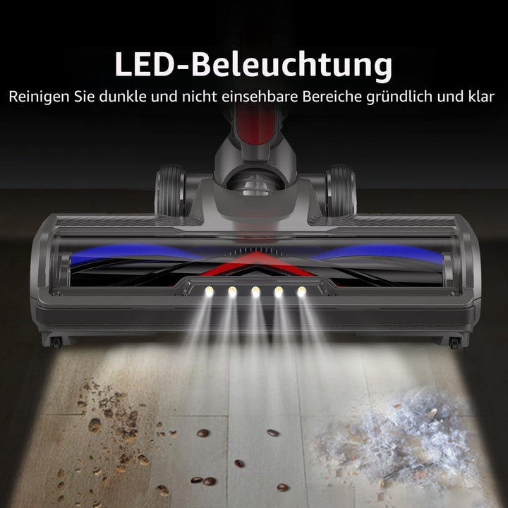 Bürste Zubehör Kompatibel mit Dyson V7 V8 V10 V11 V15 Staubsaugern Bodenbürste mit Frontlichter Desi