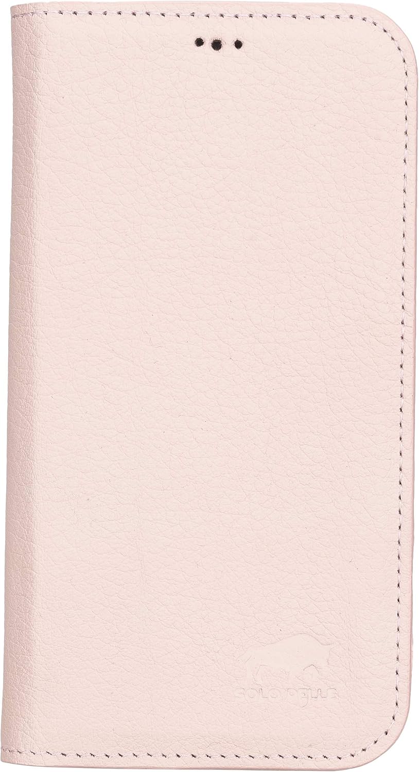 Solo Pelle aufklappbare Lederhülle kompatibel für iPhone 12 I 12 Pro in 6.1 Zoll inkl. 1 Kartenfach