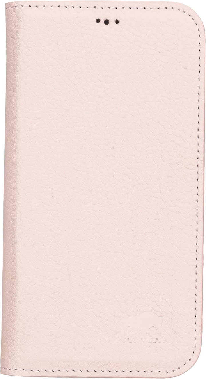 Solo Pelle aufklappbare Lederhülle kompatibel für iPhone 12 I 12 Pro in 6.1 Zoll inkl. 1 Kartenfach