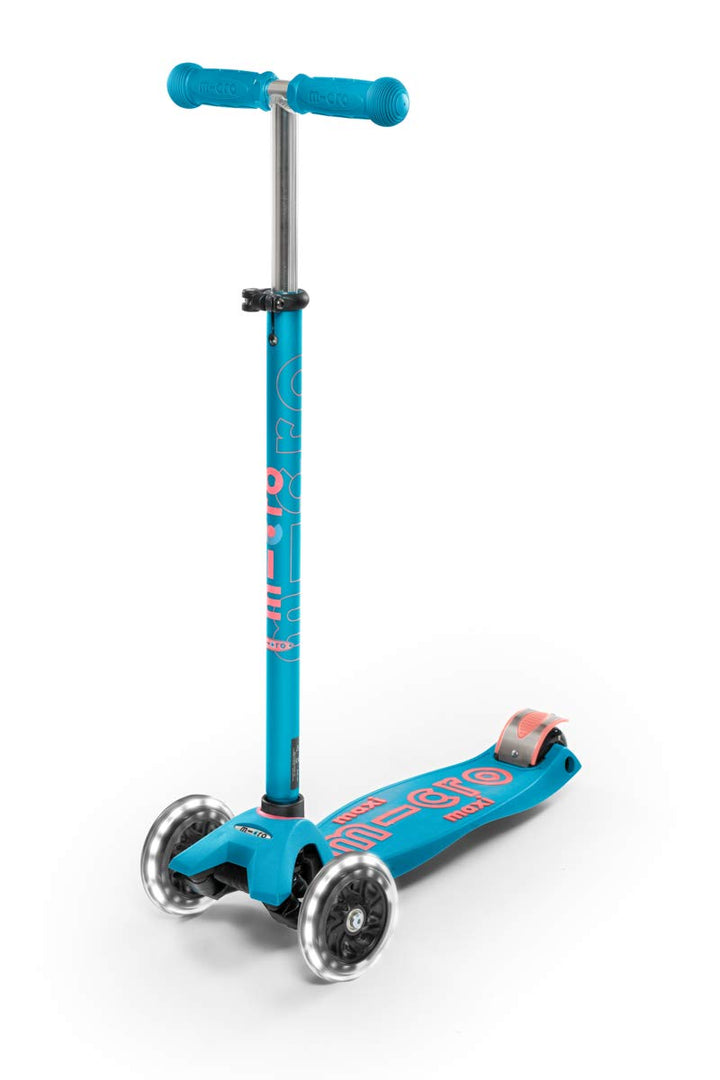 micro Maxi Deluxe LED Kickboard | Kickboard mit LED-Vorderrollen | Lenker höhenverstellbar | ab 5 Ja