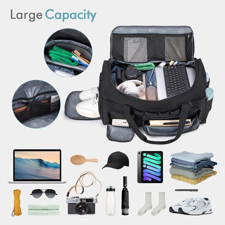 BAGZY Arbeitstasche Herren 55L Taktische Reisetasche Sporttasche mit Rucksackfunktion Einsatztasche