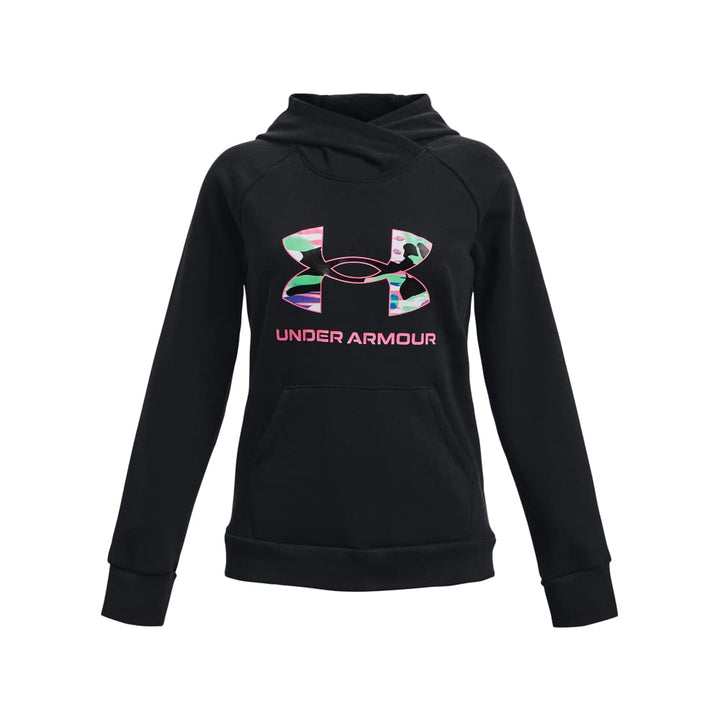 Under Armour Rival Fleece Kapuzenpullover Kinder XS Schwarz, XS Schwarz