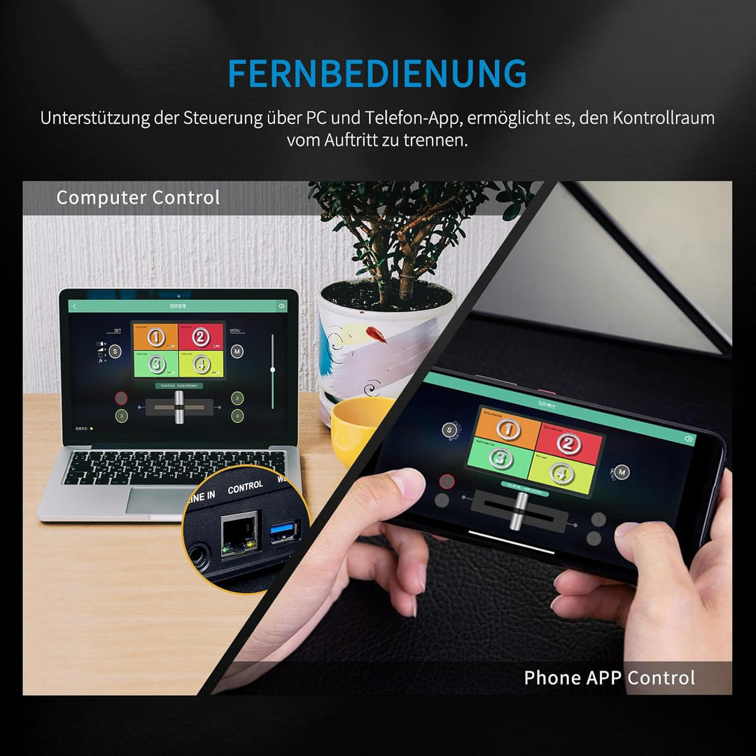 Feelworld LIVEPRO L1 Mini-Videomixer mit mehreren Formatumschaltern 4 x HDMI-Eingänge 2-Zoll-LCD-Dis