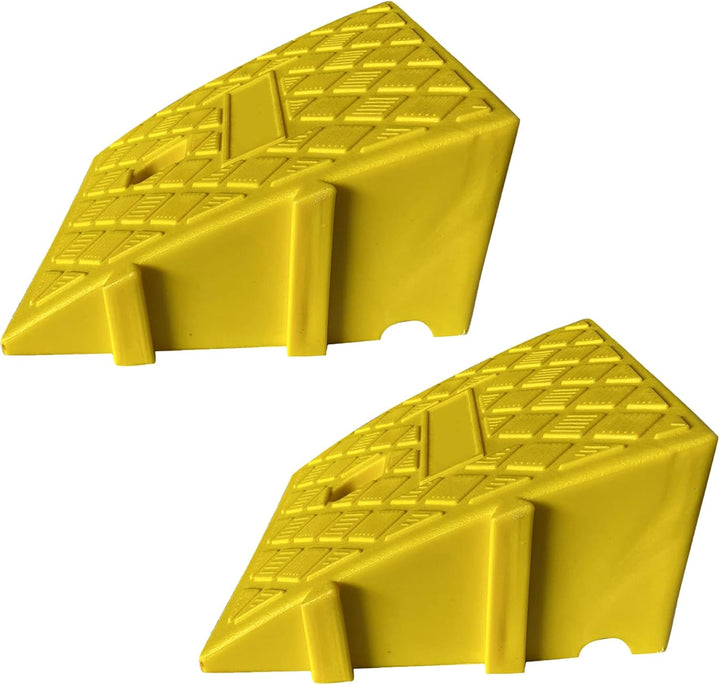 Bordsteinrampe 11/13 cm Hohe, Auto Rampen Kunststoff, Tragbare Robuste Schwellenrampe für Auto Einfa