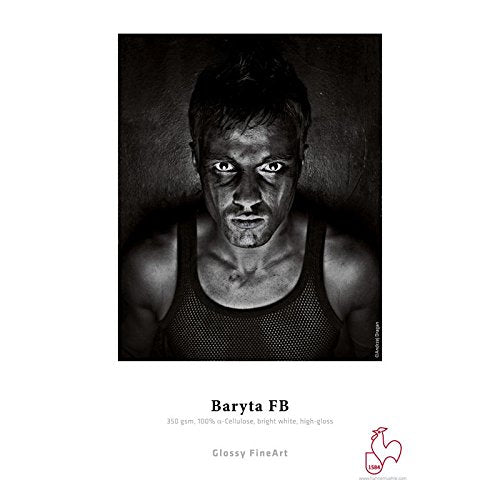 Hahnemühle 10641672 Digital FineArt Baryta FB Papier, 350 g/m², DIN A2, 420 x 594 mm, hellweiss, 420