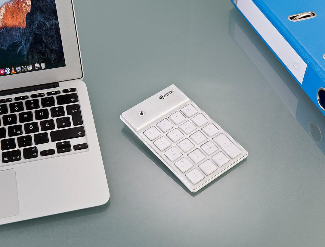 Ziffernblock: Nummernblock mit Bluetooth, 19 beleuchteten Tasten, für Mac, PC & Co. (Keypad, Nummerb