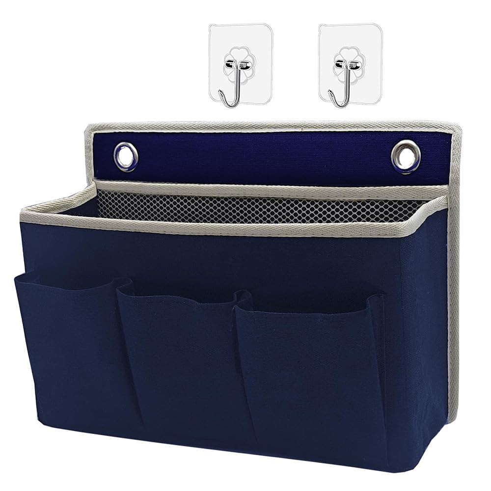 2 Stück Wand Organizer, Tasche Hängekörbe Mit Grosser Mesh Abteilung Und 3 Taschen Tür Organizer, Pl