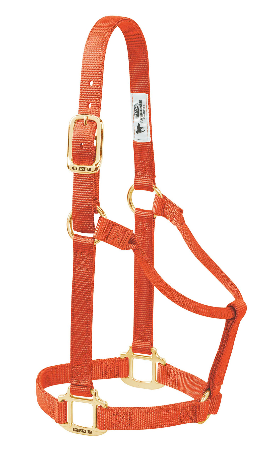 WEAVER Leather, Nicht verstellbares Halfter Orange/Abendrot im Zickzackmuster (Sunset Chevron) Small