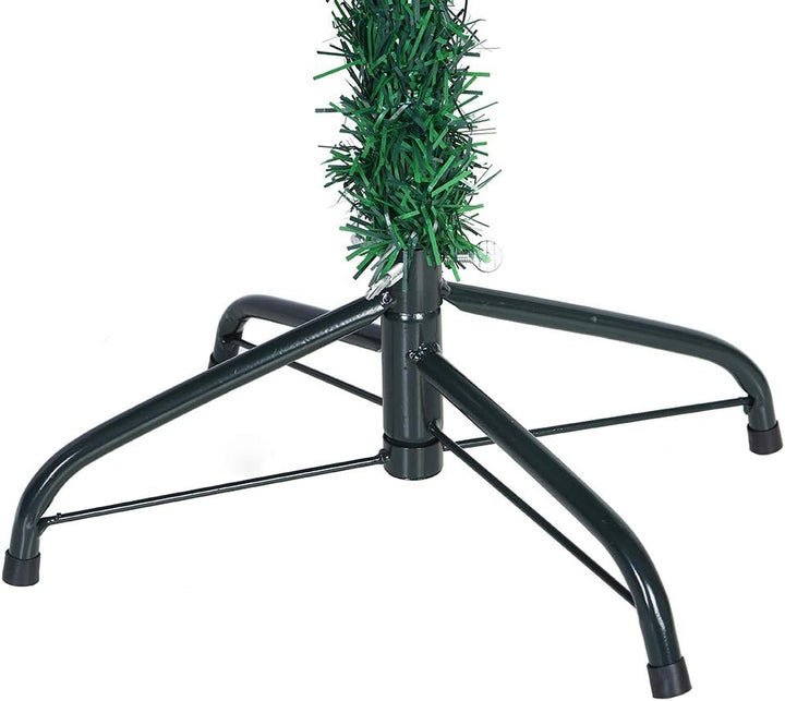 Froadp 150cm Künstlicher PVC Weihnachtsbaum Tannenbaum Kiefernadel Mit Schnee-Effekt(Schnee-Effekt,