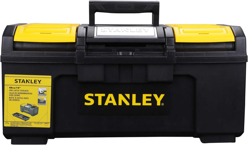 Stanley Werkzeugbox Basic (49 x 27 x 24 cm, Werkzeugorganizer mit Schnellverschluss, schwere Ausführ