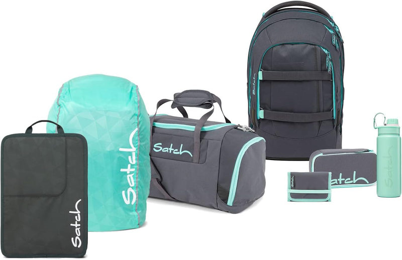 satch Pack Schulrucksack Set 7tlg. Kollektor Edition Mint Phantom, Mint Phantom