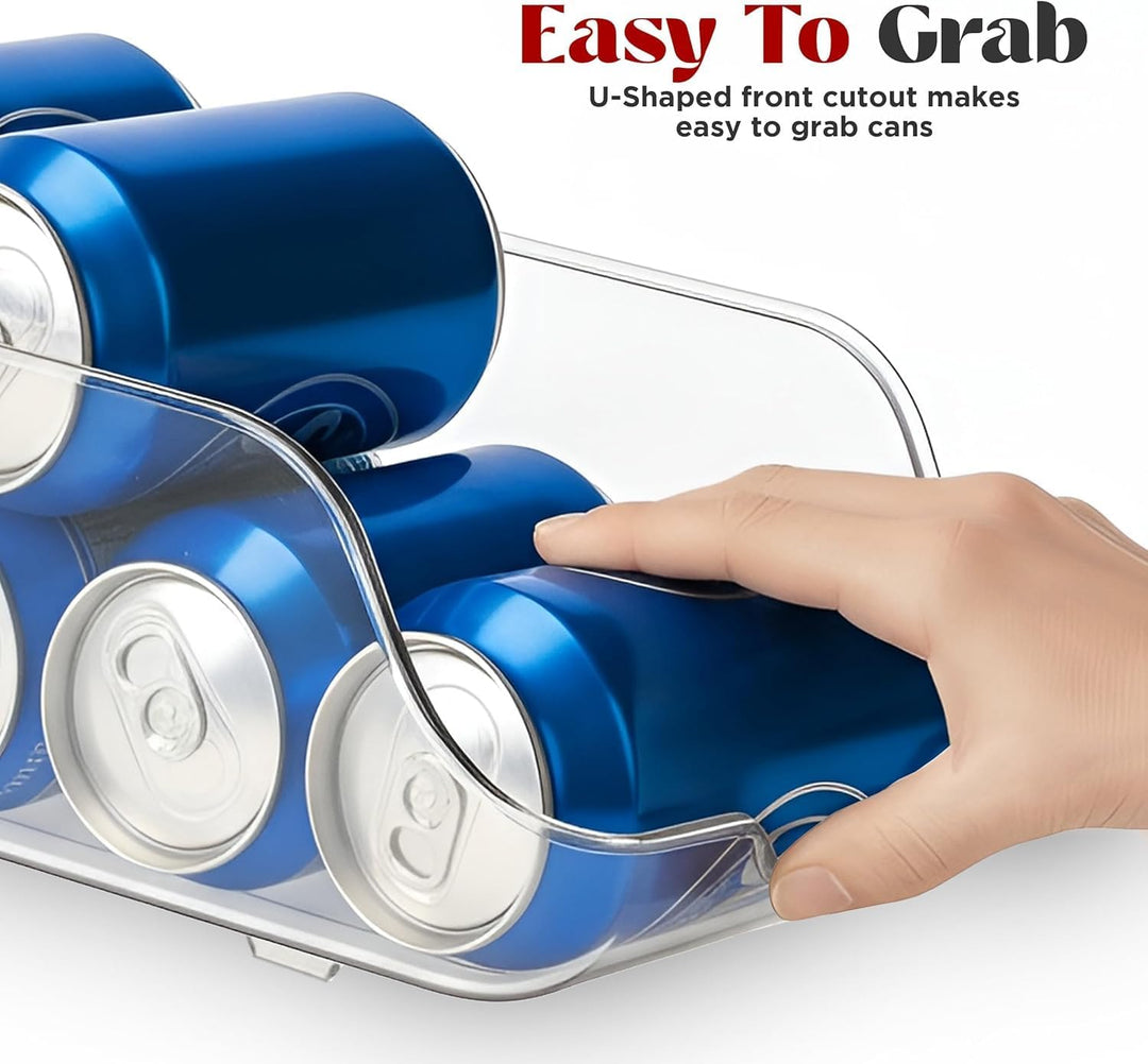 KICHLY Dosen Organizer für Speisekammer (4er-Pack) - Dosenhalter Kühlschrank - stapelbar & platzspar