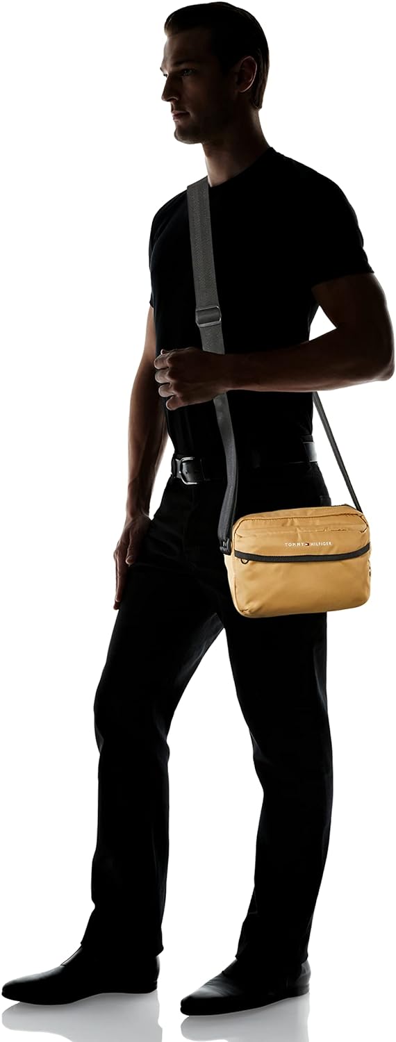 Tommy Hilfiger Herren Umhängetasche TH Skyline Camera Bag Klein, Grün (Classic Khaki), Einheitsgröss