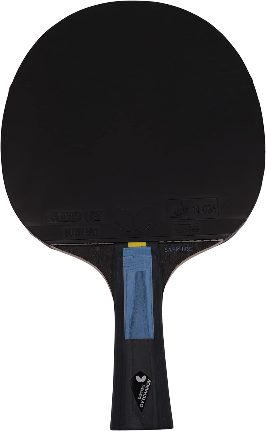 Butterfly Dimitrij Ovtcharov Sapphire Tischtennisschläger | Eva-Technologie | ITTF zertifizierter Ad