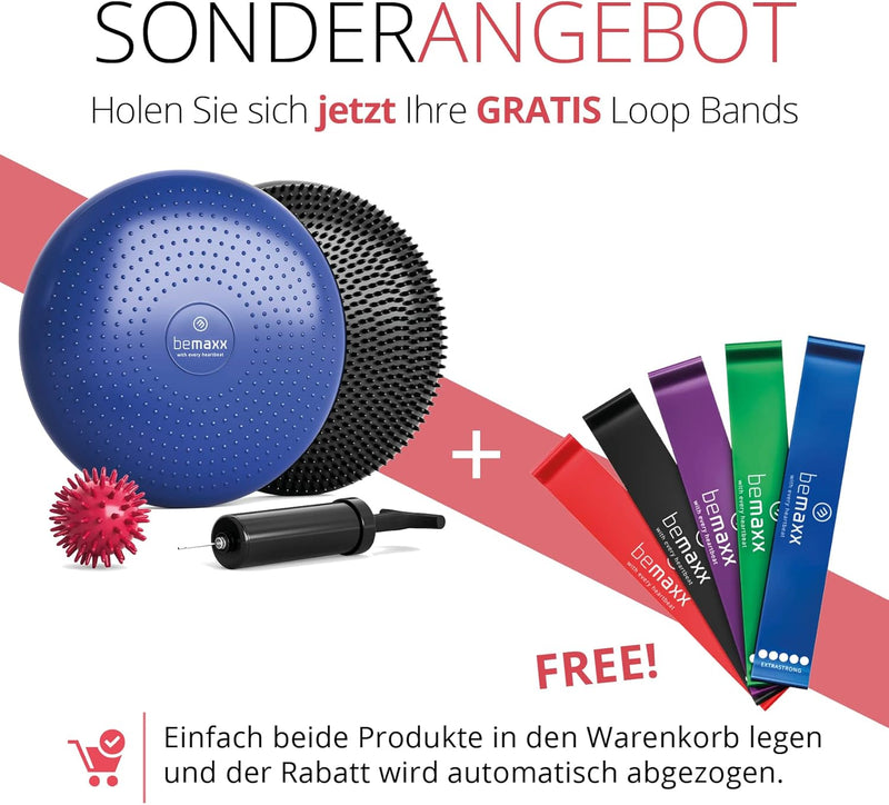 Balance Pad Kissen Balancekissen Balanceboard Balancepad Set XL + Trainings-eBook | Ballsitzkissen B