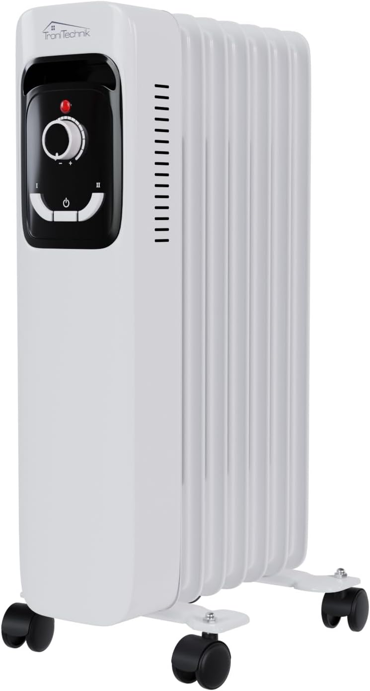 Tronitechnik® Ölradiator TT-OR 207 Elektroheizung Öl-Heizung Radiator 3 Heizstufen 7 Rippen Elektris
