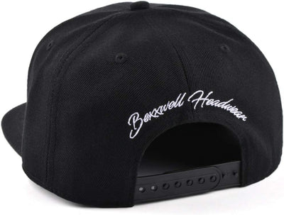 Bexxwell Snapback Cap schwarz mit Kreuz (optimale Passform, Kappe, Black, Cross, Unisex)