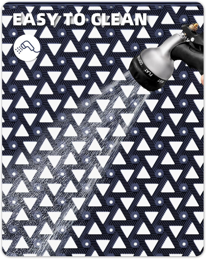 COLOR&GEOMETRY Fussmatte Aussen 48.5 x 75 cm, Schmutzfangmatte rutschfest Wasserdicht, Türmatte Auss