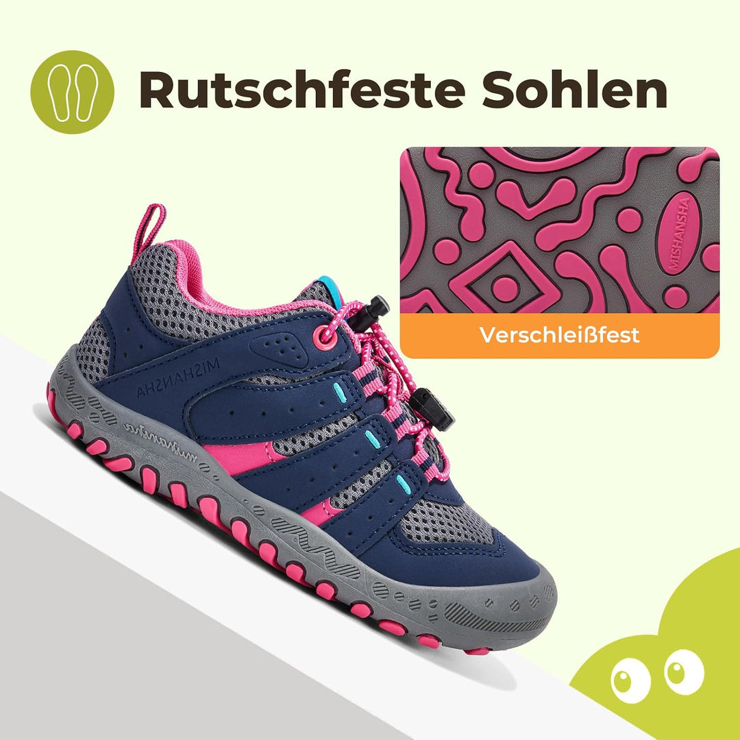 Mishansha Unisex-Kinder Turnschuhe Trekkingschuhe Mädchen Wanderschuhe Outdoor Sportschuhe 24-38 27