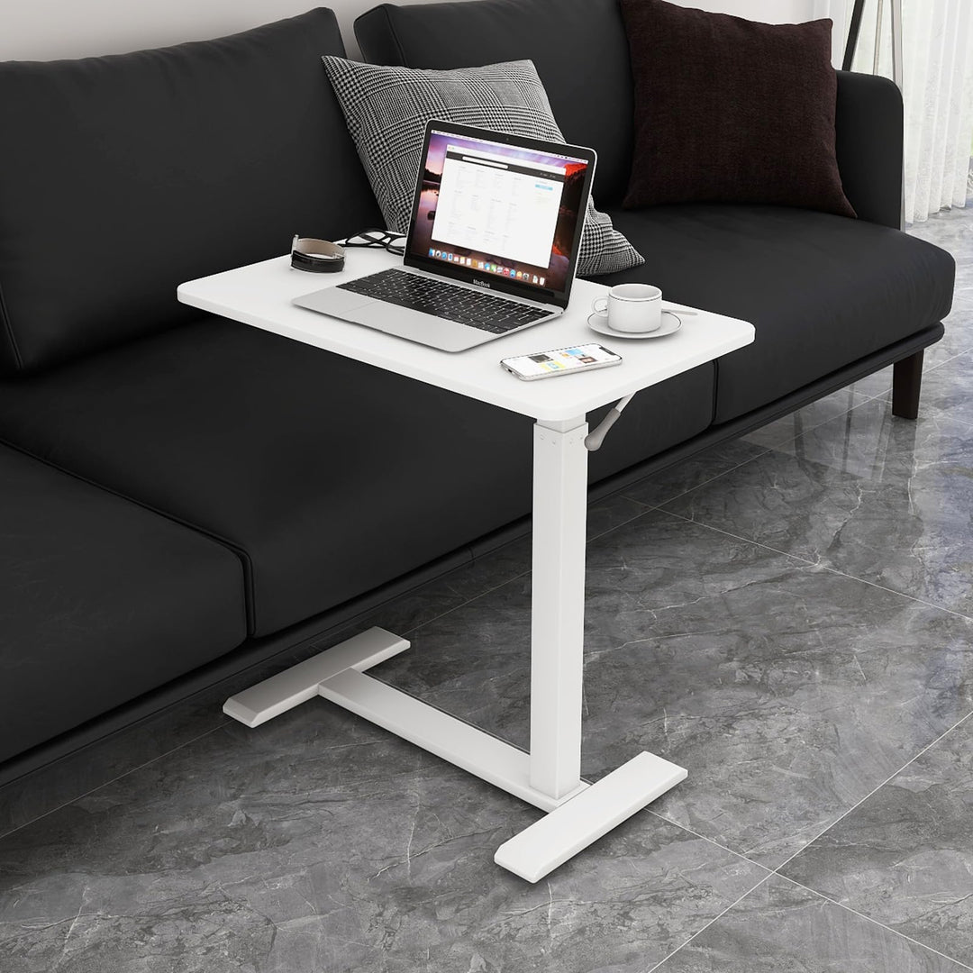 PUNCIA Laptoptisch höhenverstellbar 66-100cm drehbarer Laptopständer mit Rollen mobiles Stehpult Übe