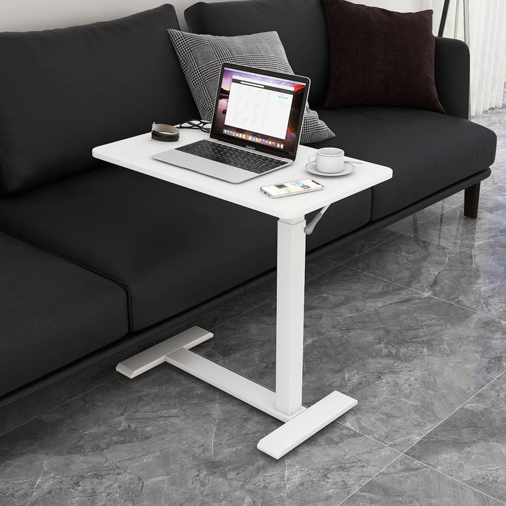 PUNCIA Laptoptisch höhenverstellbar 66-100cm drehbarer Laptopständer mit Rollen mobiles Stehpult Übe