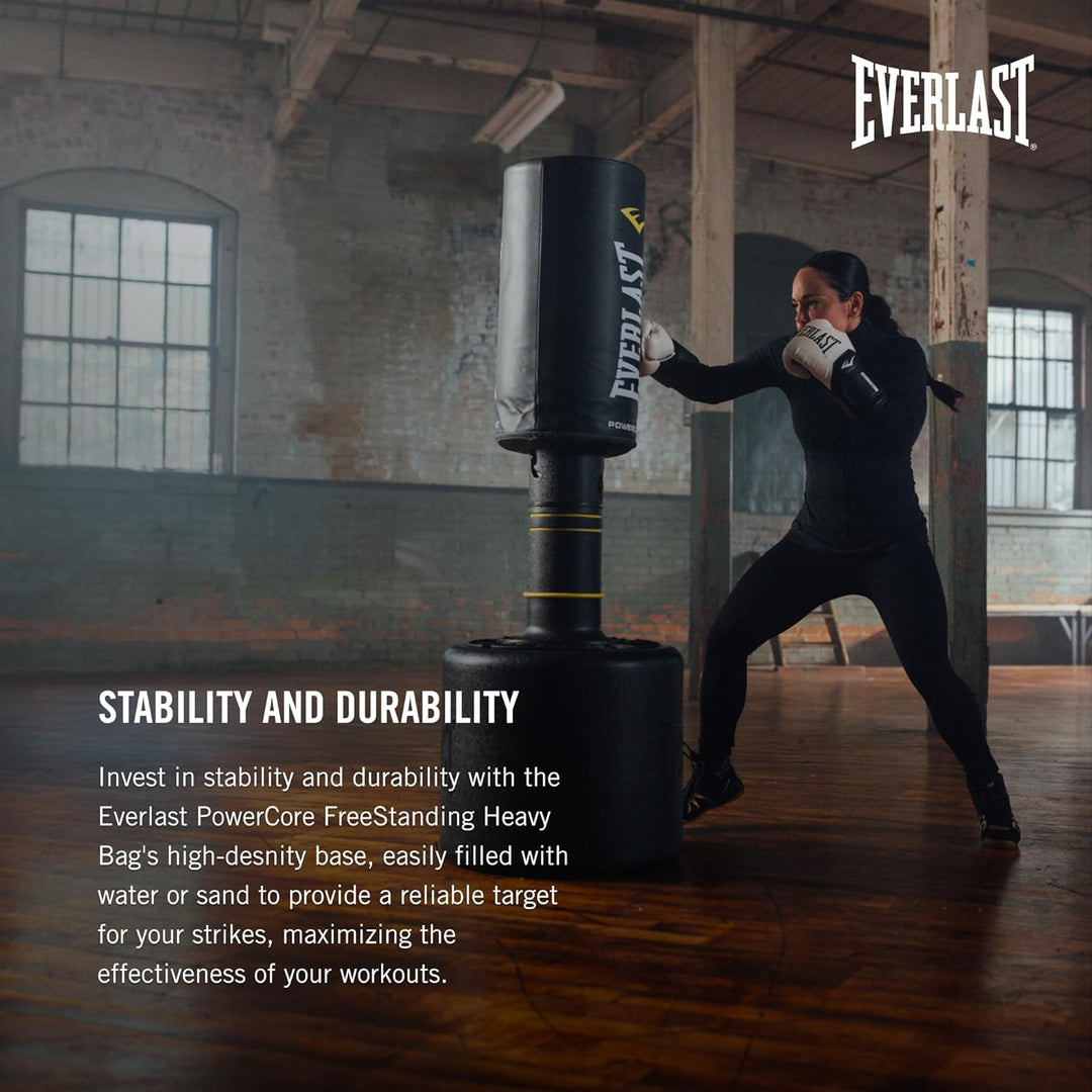 Everlast Unisex Power Core Freestanding Punch Bag Schwarz, Schwarz