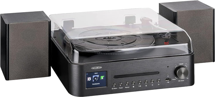 Reflexion HIF-2080 Musikanlage mit Internet- und DAB-Radio und Plattenspieler (DAB+, CD / MP3-Player