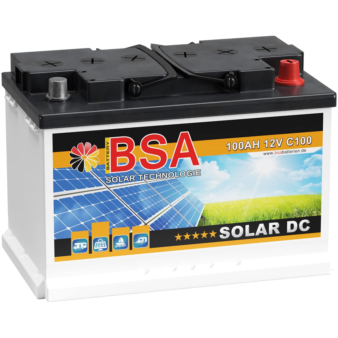 12V 100Ah Batterie Solarbatterie Versorgungsbatterie Boot Wohnmobil - 6 Grössen (100Ah)