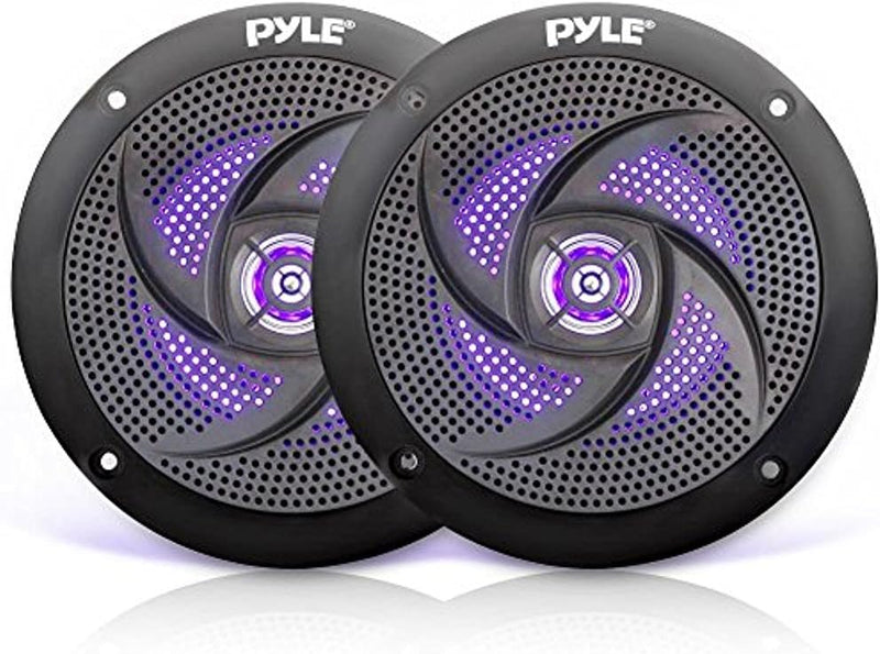 Pyle Marine Speakers - 4 Inch 2 Way Waterproof and Weather Resistant Outdoor Audio Stereo Sound Syst