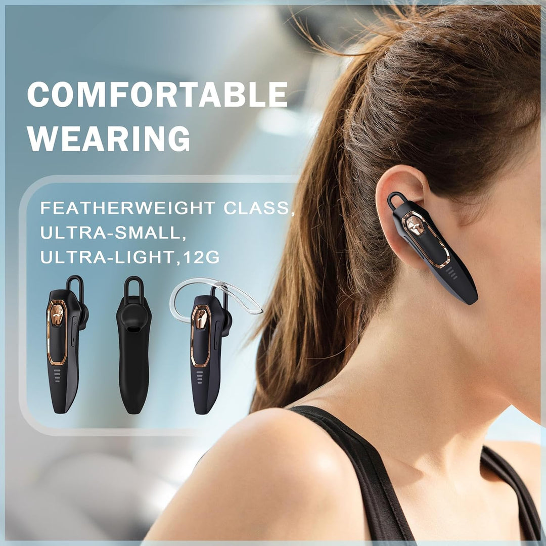Micool Headset Bluetooth Handy, mit Geräuschunterdrückung Mikrofone Freisprech Bluetooth 5.4 Headset