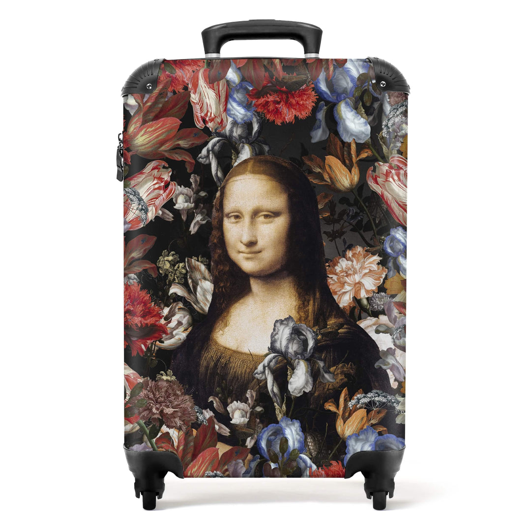 NoBoringSuitcases.com® Koffer Handgepäck Trolley Rollkoffer Kleine Reisekoffer mit 4 Rollen - Kunst