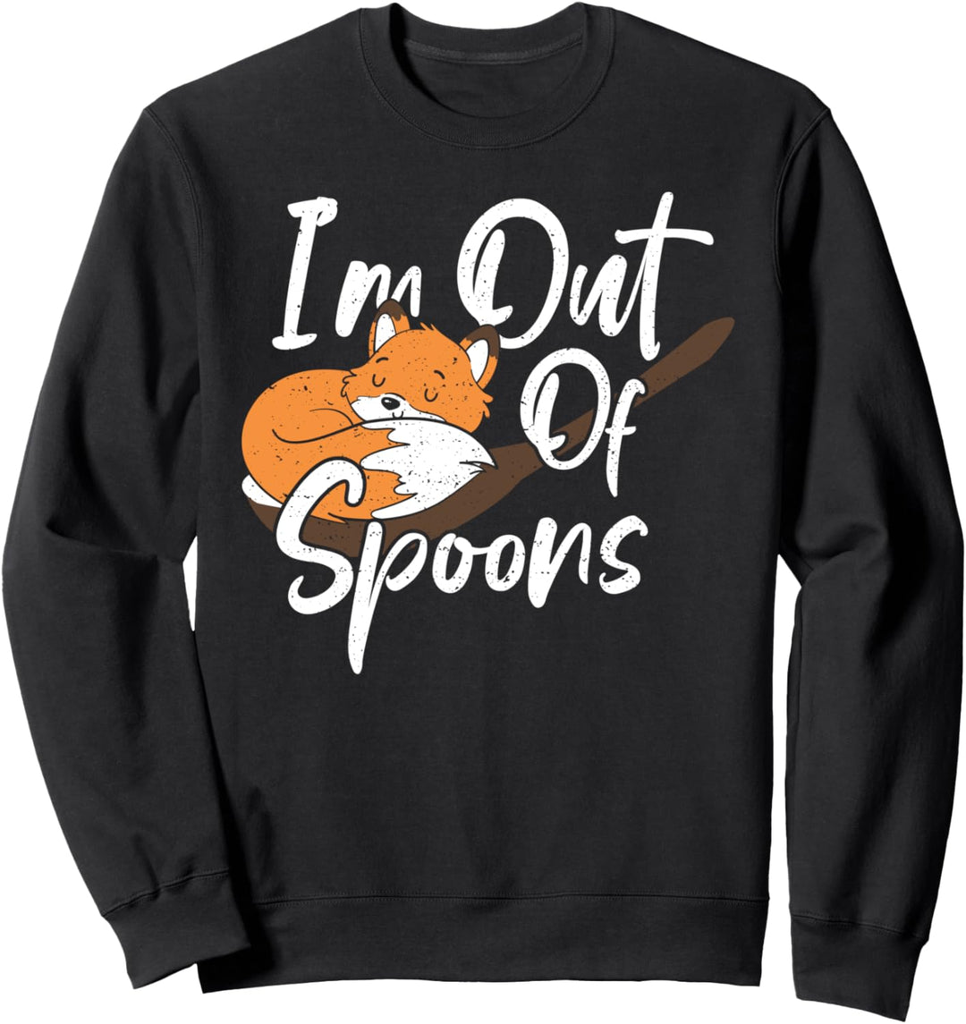 Fuchs: Out Of Spoons - Tier Sweatshirt
