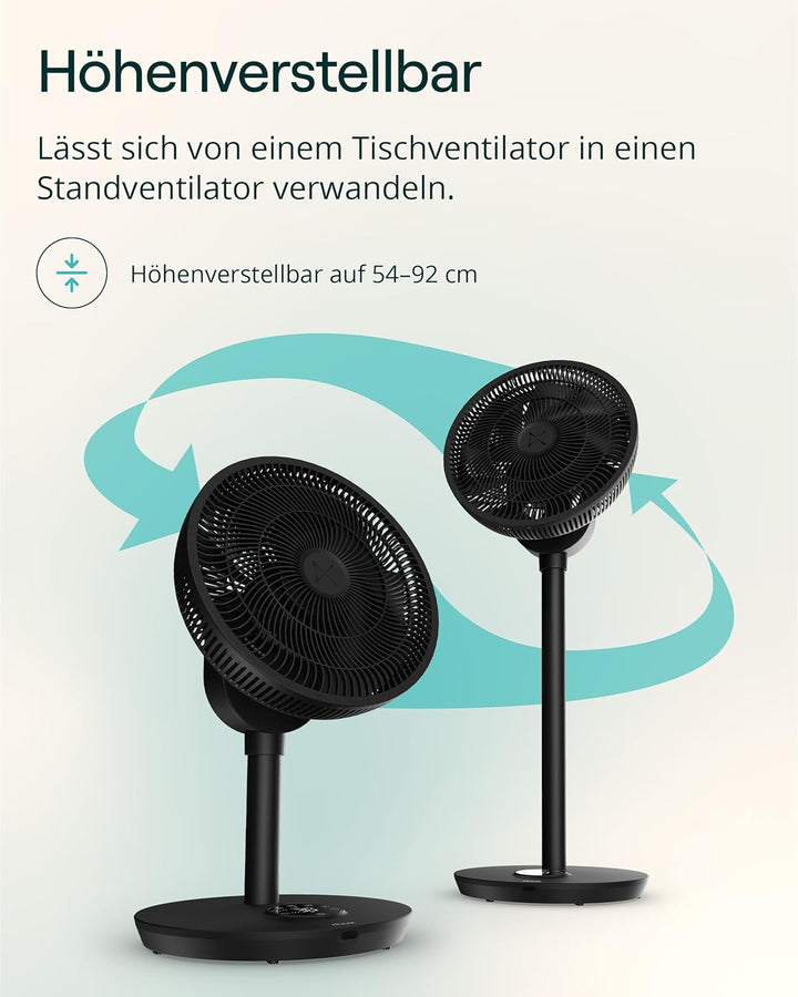 Duux Whisper Flex 2 Smart Ventilator – flüsterleise 13 dB – Nachtmodus & Timer – höhenverstellbar (5