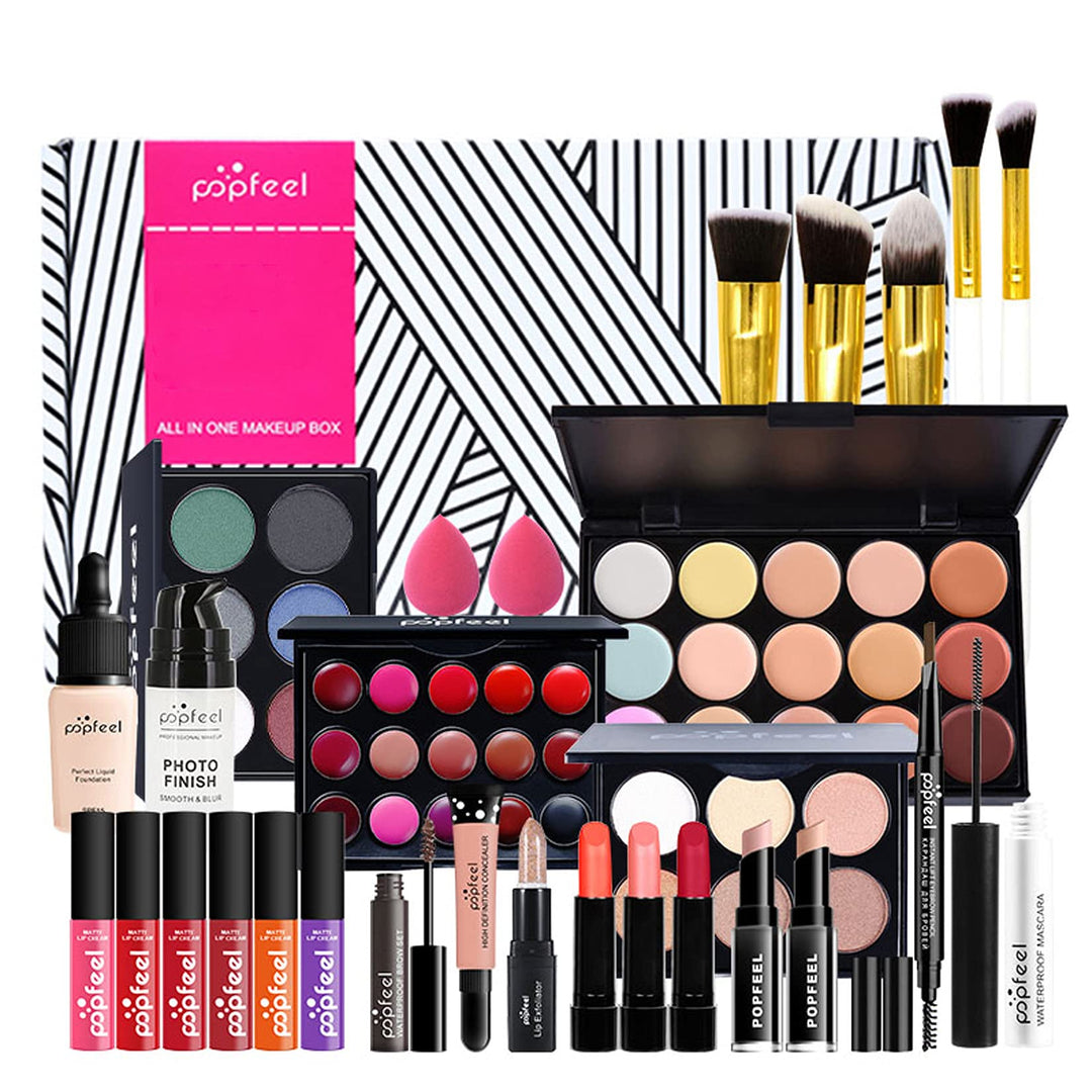 Professionelles Make-up Sets, MKNZOME 26 Stück Schminkkoffer Schminkset Frauen Schminke Set Damen Ma