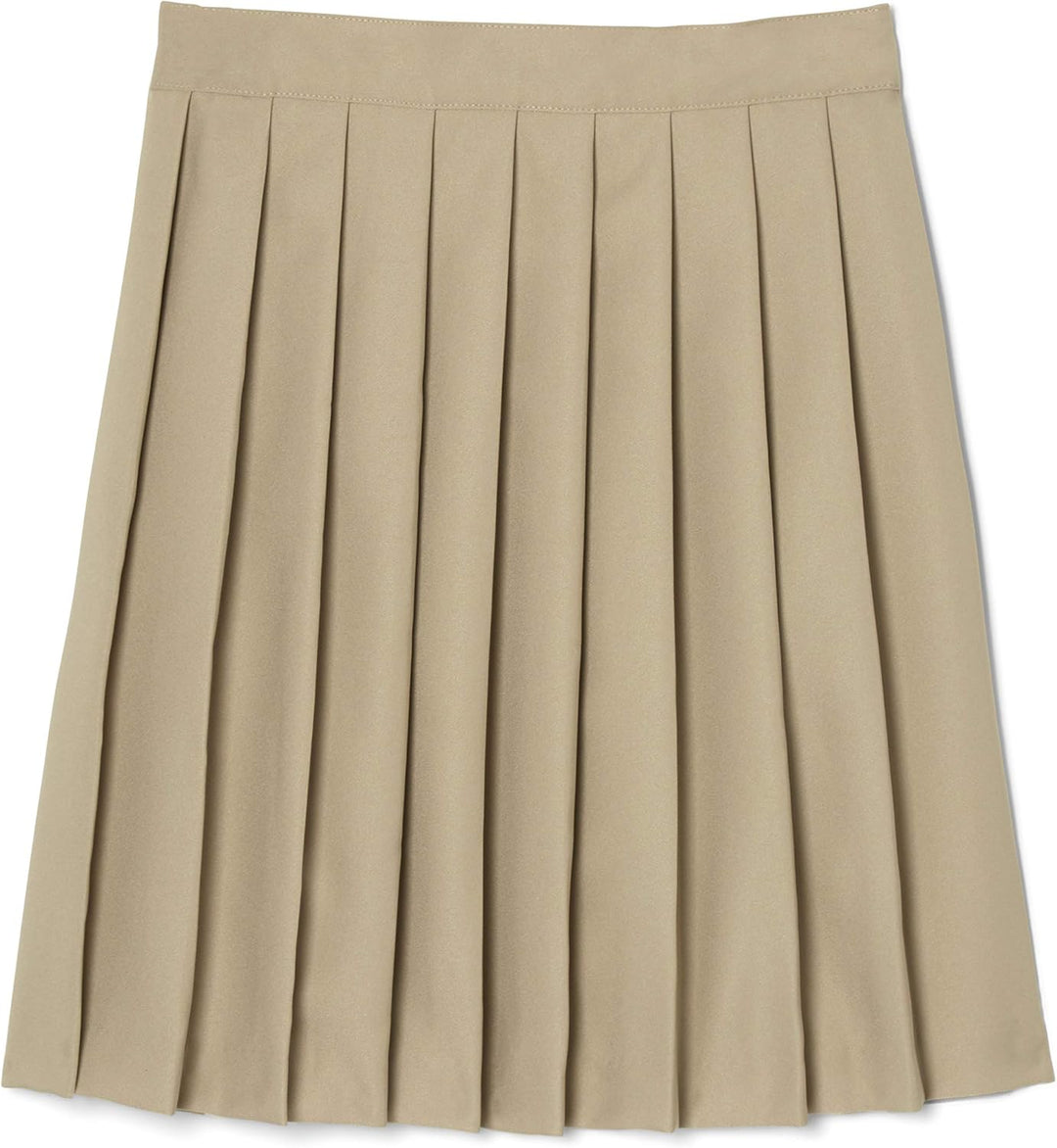 French Toast Girls Size' Pleated Skirt, Khaki, 10.5 Plus