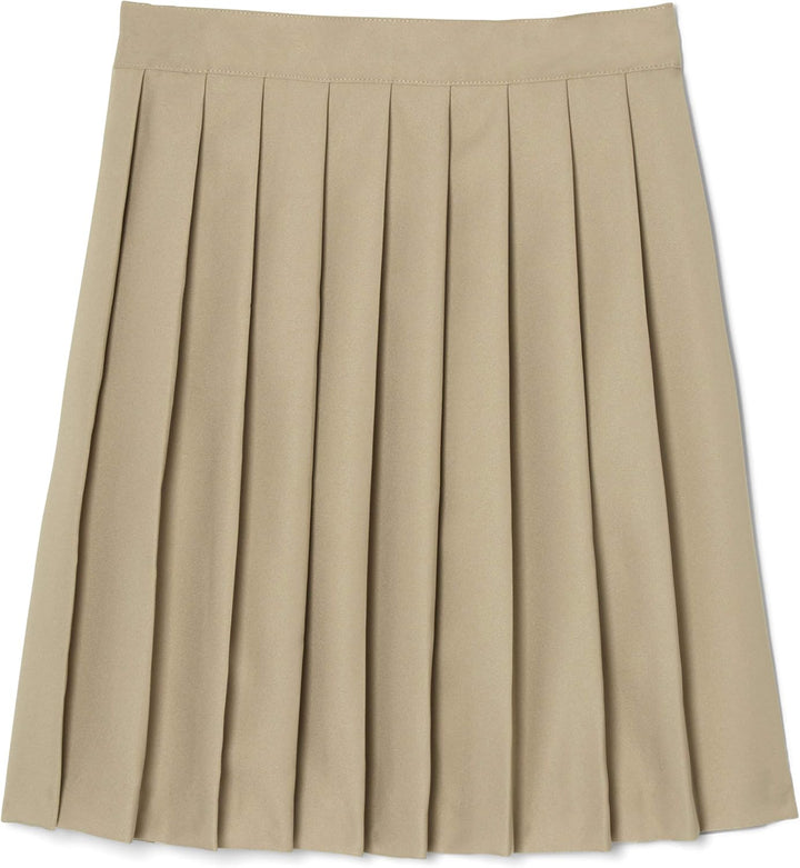 French Toast Girls Size' Pleated Skirt, Khaki, 10.5 Plus