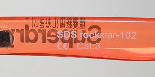Superdry Sonnenbrille Rockstar 102 - Braun melierte Sonnenbrille aus Kunststoff mit rot orangen vers