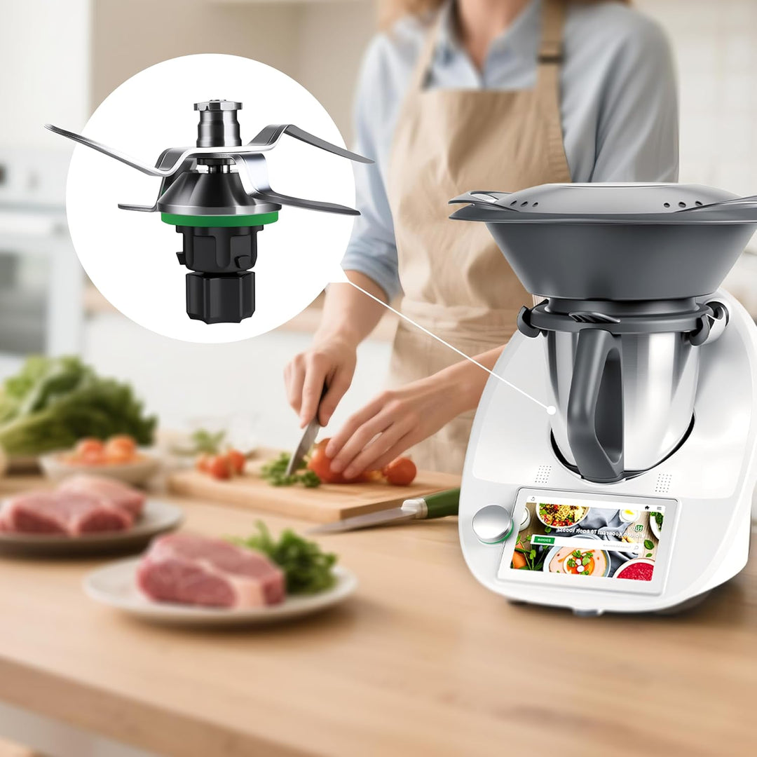 Ersatzklinge Messer für Vorwerk Thermomix TM5 und TM6, Teigmesser für Thermomix tm6, Ersatzmesser Mi